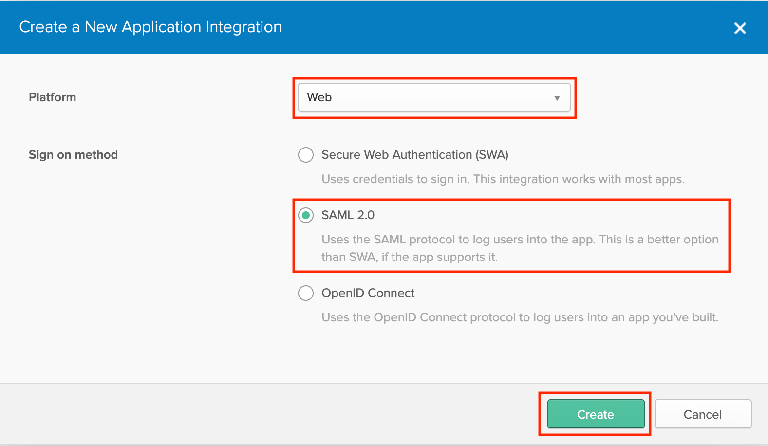 Configure a new app Configure a new app